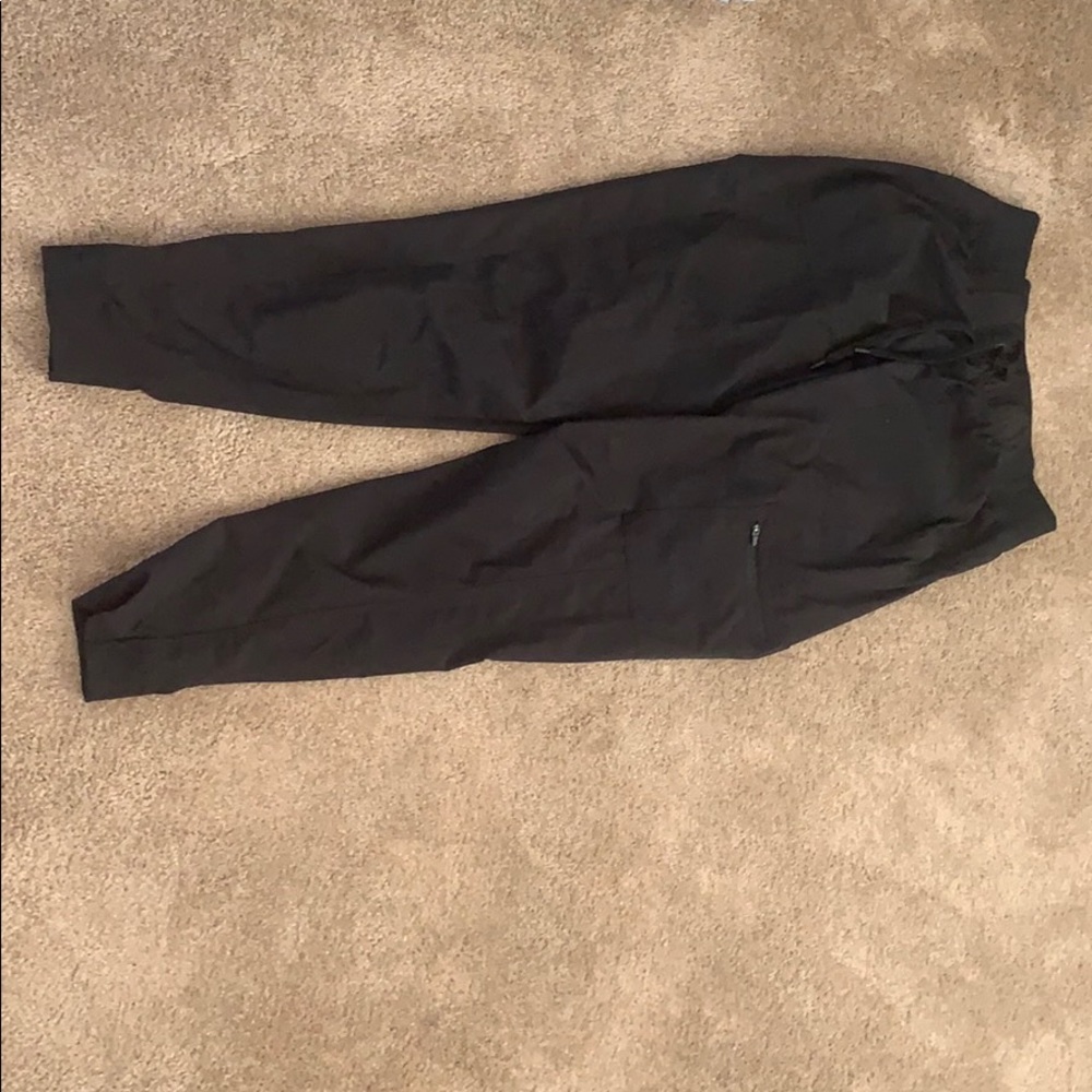 black athletic joggers